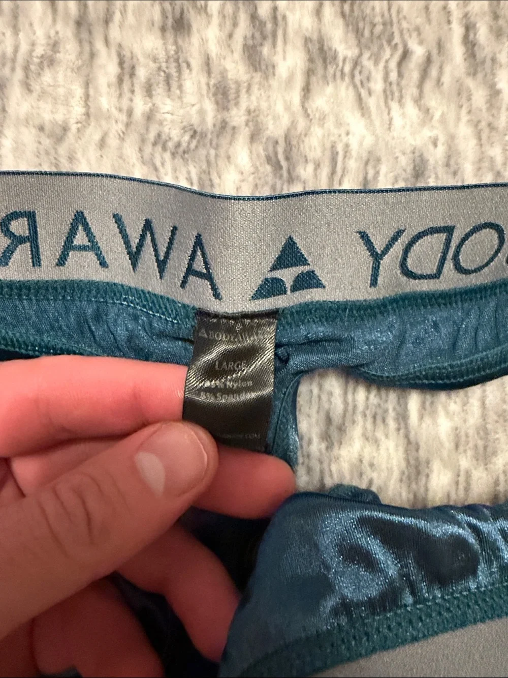 BodyAware Satin Thong in Deep Teal